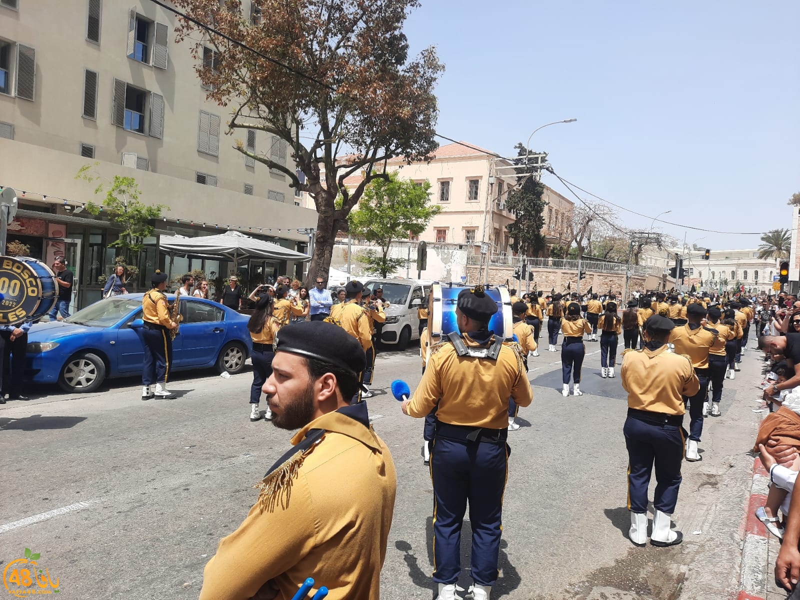 صور: استعراض كشفي ضخم في يافا بمناسبة يوم التقبيلة 